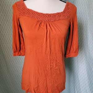 Banana Republic Burnt Orange Blouse